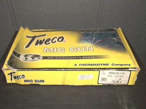 Tweco 450 amp spray master air cooled mig gun 15&#039; missing shield for sale