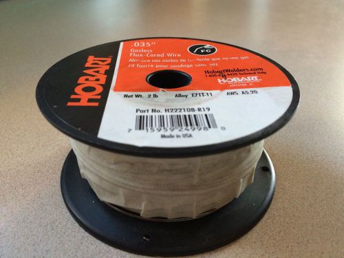 Hobart gasless flux cored welding wire .035 dia. 2lb With 1.75lbs Left