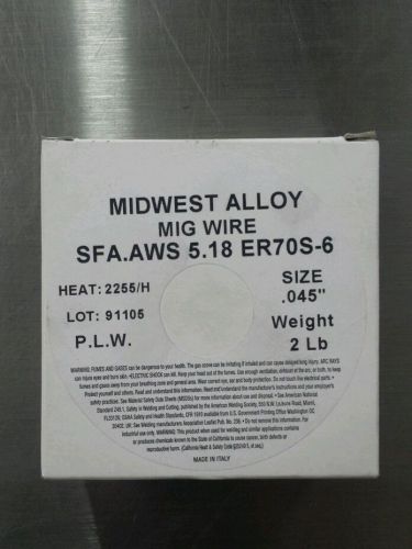 Midwest Alloy ER70S-6 .045&#034; x 2lb Spool of MIG Welding Wire
