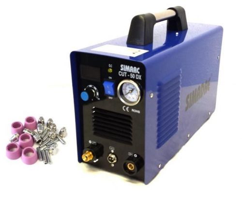 Simadre plasma cutter portable 50a blue 50dx +25 consumables 110/220v new design for sale