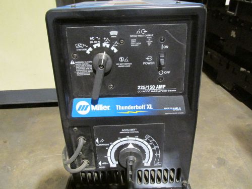 Miller  thunderbolt xl 225/150 ac/dc arc welder with cart and leads for sale