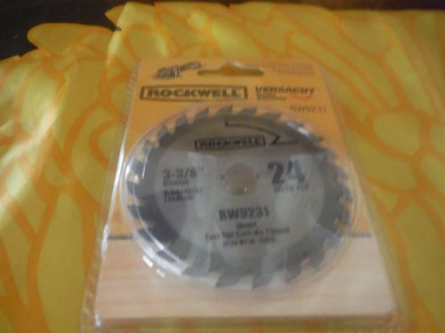 Rockwell rw9231 versacut 3-3/8-inch 24t carbide-tipped circular saw blade new for sale