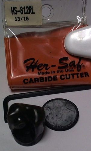 HER-SAF HS-812RL 13/16 NEW IN PACKAGE Carbide Cutter Router Bit NIB