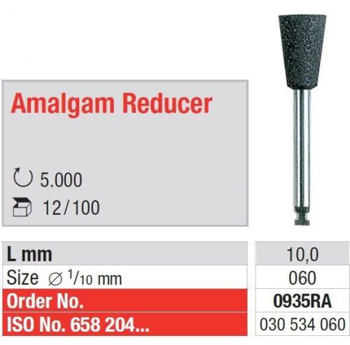 EDENTA silicone-diamond polishers-  Amalgam reducer 0935RA/ Pack of 12 pcs.