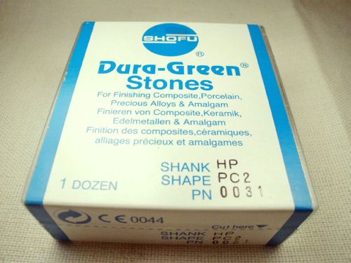 Shofu dura-green stones hp pc2 shape box of 12 for sale