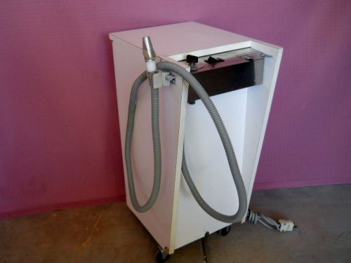 Steri-dent mobile dental vacuum suction pump stand cabinet w/ variable speed for sale