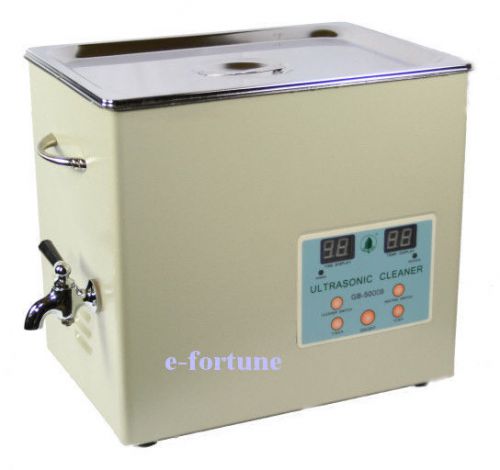 Pro 5.5 liters 450 w ultrasonic cleaner for lab dental cleaning w/ heater ef7 for sale