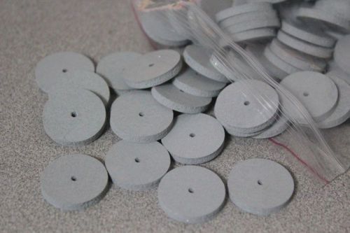 1Box Dental Lab Polishing Wheels Burs Silicone Polishers Rubber Disk White GREAT