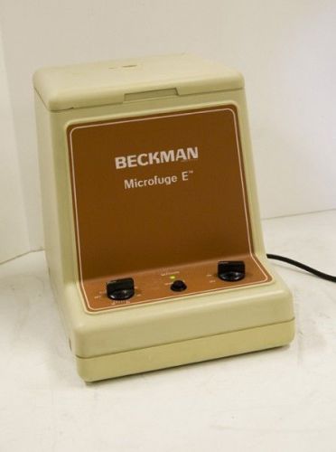 (see video) beckman microfuge e centrifuge for sale