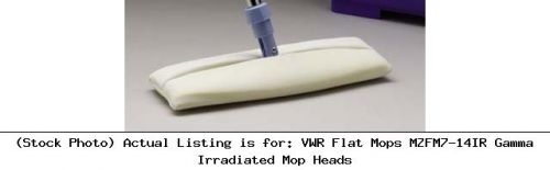 Vwr flat mops mzfm7-14ir gamma irradiated mop heads lab cleaning supply for sale
