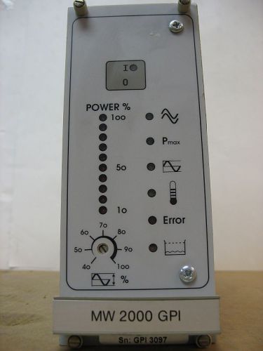 Crest Ulrasonic Generator MW 2000 GPI Module 3220.0072 891mm Repaired