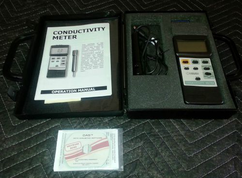 Control company 4169 dual-display traceable digital conductivity meter w / case for sale