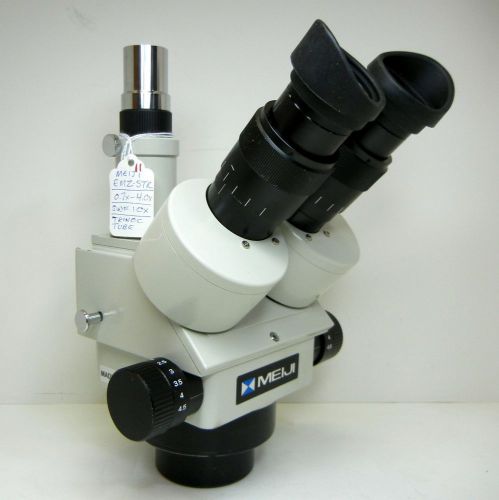 MEIJI TECHNO EMZ-5TR Stereo Zoom Trinocular Microscope SWF10X EXCELLENT #11