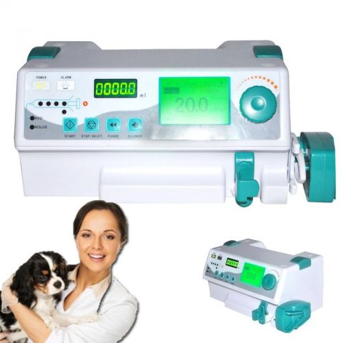 CE New Veterinary vet Injection Infusion Syringe Pump W Alarm KVO+Drug library