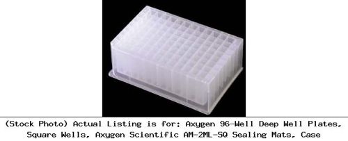 Axygen 96-Well Deep Well Plates, Square Wells, Axygen Scientific AM-2ML-SQ