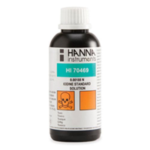 Hanna instruments hi 70469 0.00188n iodine standard solution for sale