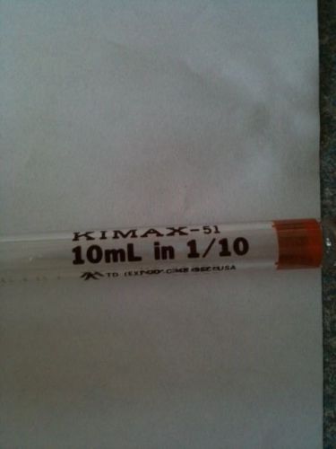 Kimax 10.0 ml volumetric glass pipette for sale