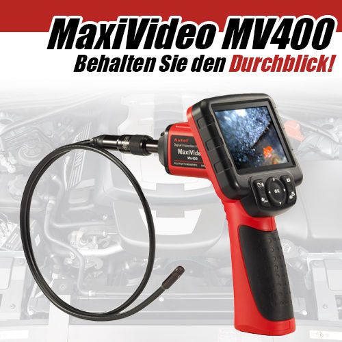 AUTEL MV400 Maxi Video Endoskop Aufnahmen auf SD Karte ink USB Anschluss TV Out