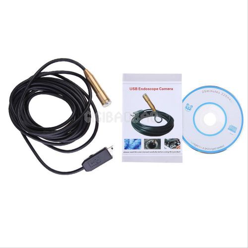 5M Waterproof USB Snake Inspection Pipe Digital Camera Endoscope Cam Borescope