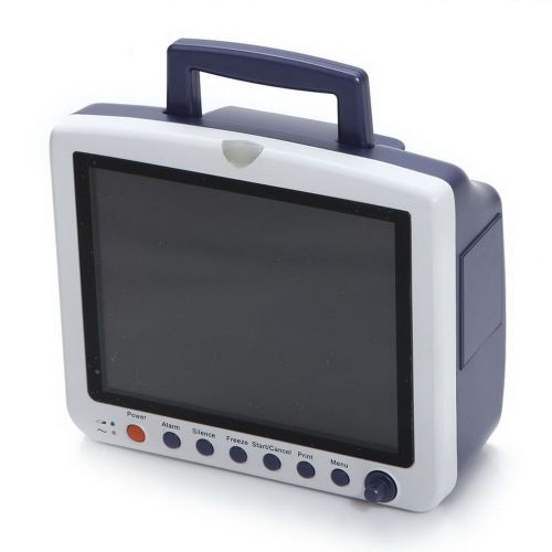 12&#034;icu ccu 6-parameter patient monitor nibp spo2 ecg temp resp thermal recorder for sale