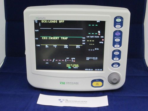 Criticare ngenuity 8100ep1 co2 patient monitor in stock now! for sale