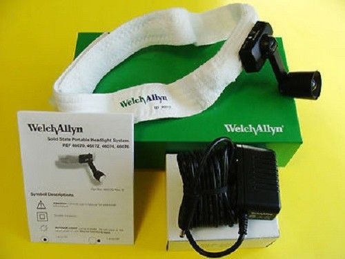 Welch Allyn Solid State Portable Headlight Direct Power Source And Charger 46070