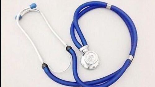 NEw Clear Series SPRAGUE RAPPAPORT dual head Stethoscope - Color Electric Blue