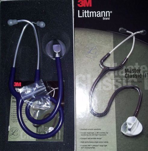 3m littmann master classic ii stethoscope purple tube 27 inch 2143 for sale