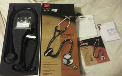 3M Littmann Cardiology Cardiologist III Stethoscope BK New with extras