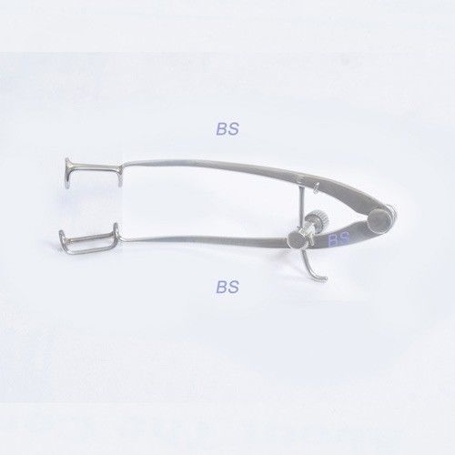 Ss williams eye speculum v wire adjustable round body blade size 14 or 15mm l 85 for sale