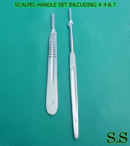 SCALPEL HANDLE SET INLCUDING # 4 &amp; 7