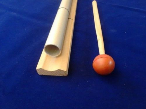528 hz 21&#034; pipe on wood bar for healing - louder than tuning fork for sale