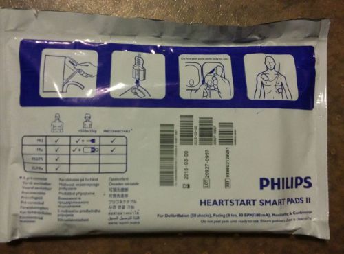 Philips HeartStart Smart Pads II FRx FR FR2 FR3 expires 03-2015