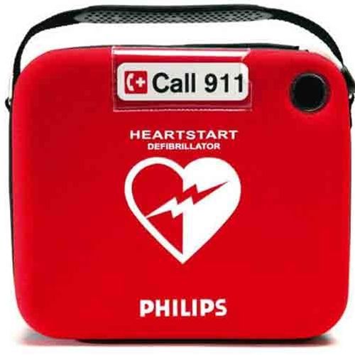 Semi-rigid carrying case for philips heartstart aed defibrillator for sale