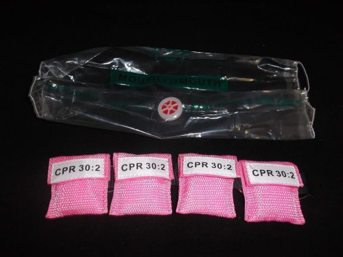 10 Pink CPR Mask with Keychain Face Shield key!!! Ships from the United States!!