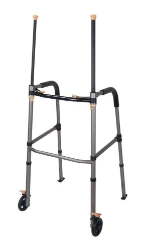 Drive Medical Lift Walker with Retractable Stand Assist Bars, Gray