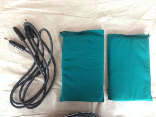 short wave diathermy accessory- pad electrodes with cable for physiotherapy