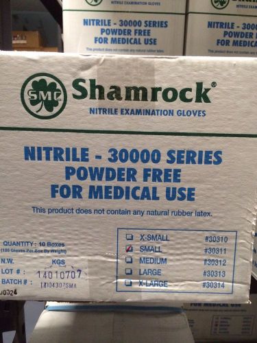 Shamrock exam nitrile gloves small. (great deal) for sale