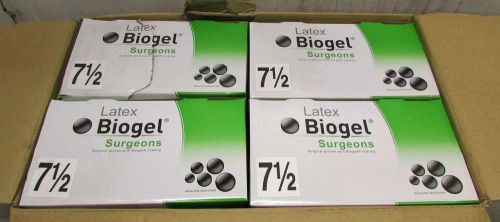 200 Pair Molnlycke Latex Biogel Size 7-1/2 Surgeons Gloves 30475-01