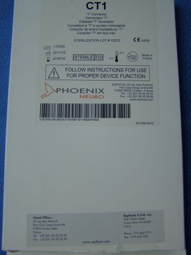 PHOENIX NEURO CT1 T Connector REF: CT1 for Neuro Surgery Instruments EXP-2016
