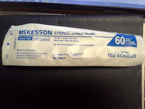 Mckesson syringe without needle 60 cc   lot of 5 for sale
