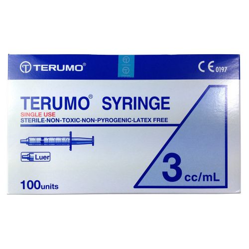 10 x 3ml 3cc Terumo Syringe Luer Slip tip Hypodermic injector test TEST