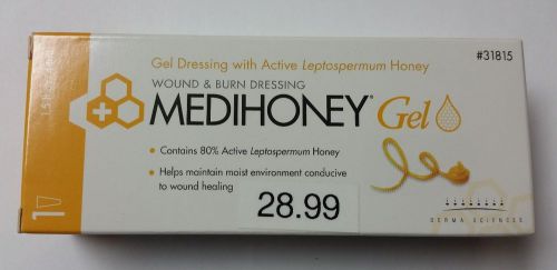 Derma sciences medihoney gel 1.5oz tube #31815 new wound &amp; burn dressing for sale