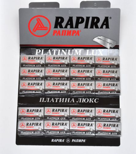 100 RAPIRA PLATINUM LUX DOUBLE EDGE CLASSIC SAFETY RAZOR  BLADES