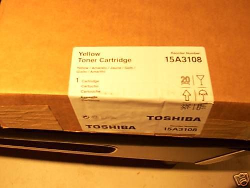 New OEM Toshiba 15A3108 Yellow Toner Cartridge eStudio
