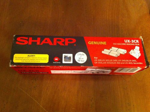 Sharp brand UX-3CR fax machine imaging film 2 rolls x 98 feet unopened box new