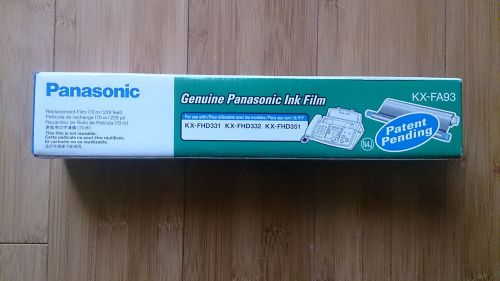 Panasonic Ink Film KX-FA93 Black Fax Film Roll Refill Genuine OEM Sealed