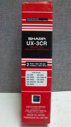 BOX OF 2 SHARP FAX RIBBONS UX-3CR NEW UX3CR