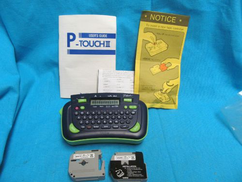 Brother P-Touch PT-80 Label Thermal Printer with Manual &amp; Labels