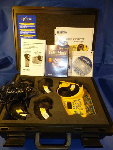 Brady idxpert xpert printer (parts), case, power supply, software &amp; prog cable for sale